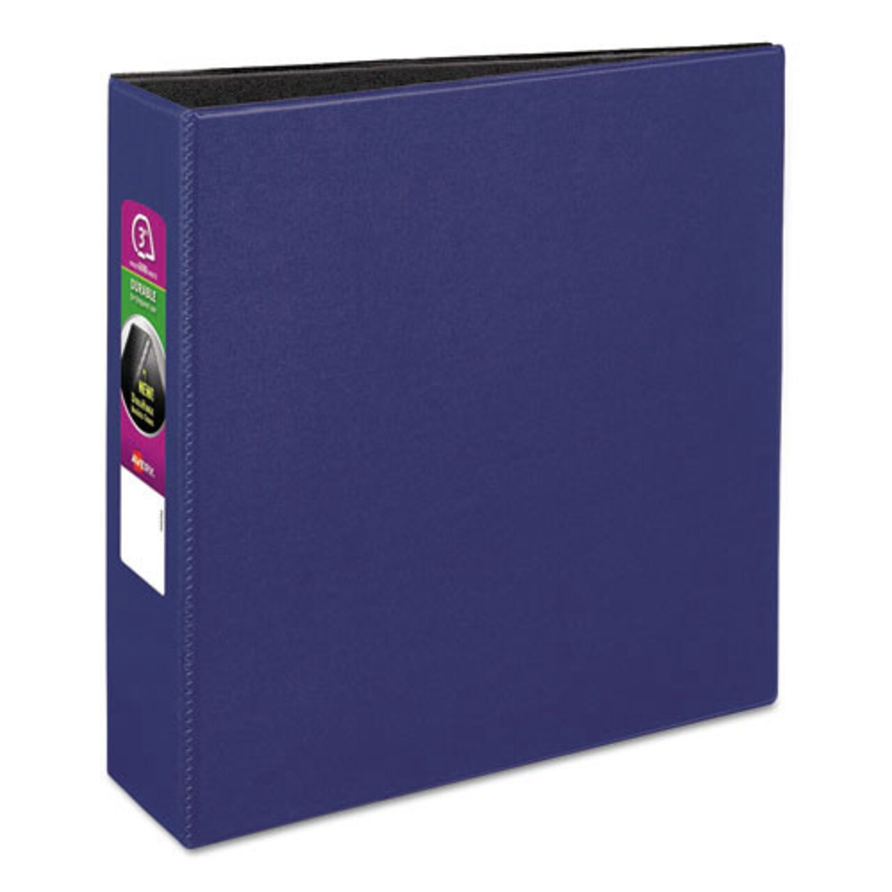 Avery 11 in. x 8.5 in. 3 in. Capacity 3 Rings Durable Non-View Binder with DuraHinge and Slant Rings - Blue